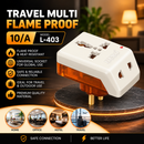 Travel Multi Flame Proof, 10/A