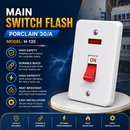 Main Switch Flash Porclain 30/A