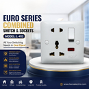 Euro Serie Combined Switch & Socktes
