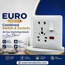 Euro Series Combined Switch & Socket